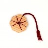 Étoile à tresser artisanal en bois pour tresser une cordelette en laine