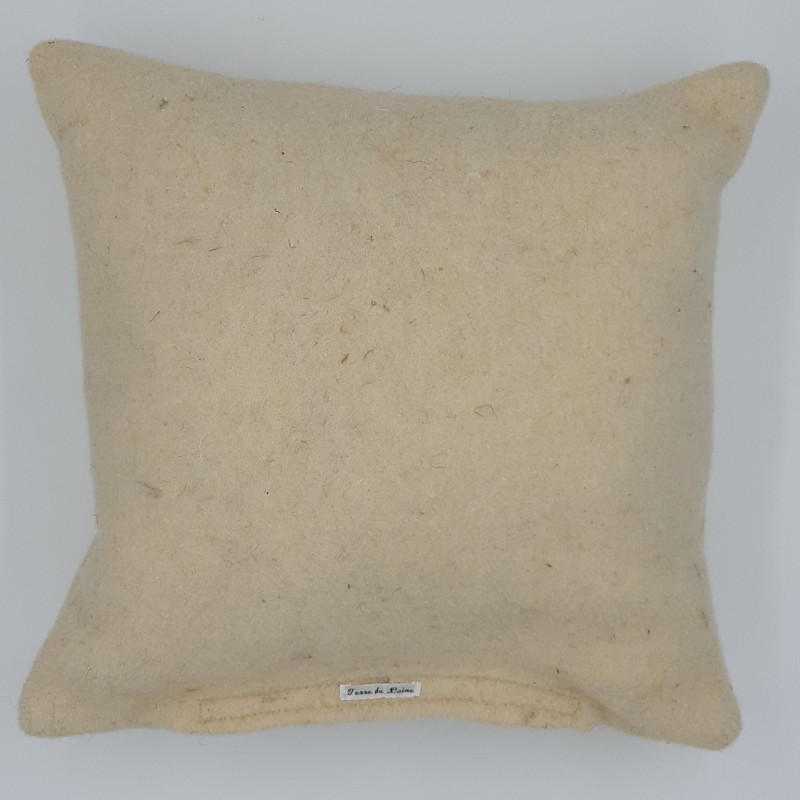 Coussin en feutre de laine écru - Terre de Laine