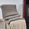 Plaid en laine sur chaise - Moutons du Massif central - Terre de Laine