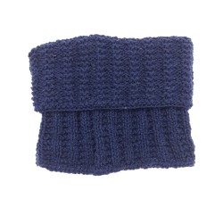 Tour de cou en laine Bleu marine