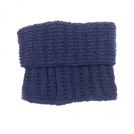 Tour de cou en laine Bleu marine