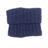 Tour de cou en laine Bleu marine