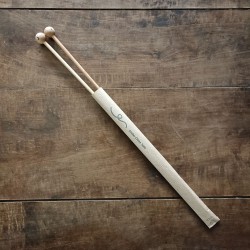 Aiguilles à tricoter artisanales en bois n°5 - 40 cm avec emballage