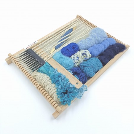 Kit de tissage tendance bleu