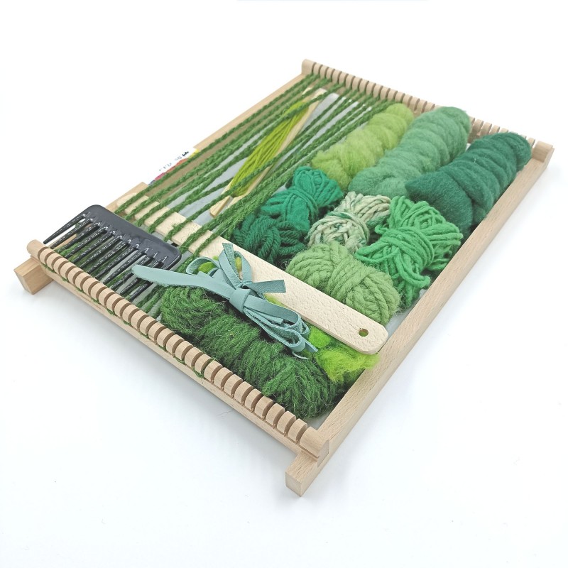 Kit de tissage tendance verte