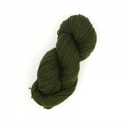 Écheveau de laine 3/8 (référence T500) kaki - Laine locale du Massif central.