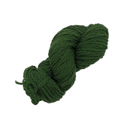 Écheveau de laine 2/S (référence T500) kaki - Laine locale du Massif central.