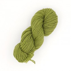 Écheveau de laine 3/8 (référence T520) vert - Laine locale du Massif central.