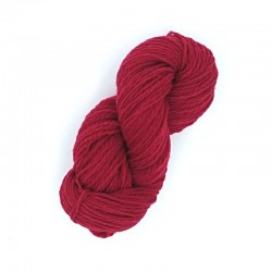 Écheveau de laine 1/2/S (référence T200) framboise - Laine locale du Massif central.