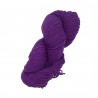 Écheveau de laine 3/8 (référence T620) violet raisin - Laine locale du Massif central.