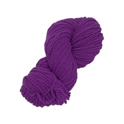 Écheveau de laine 1/2/S (référence T620) violet raisin - Laine locale du Massif central.