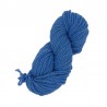 Écheveau de laine 2S (référence T310) bleu - Laine locale du Massif central.
