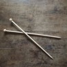 Aiguilles à tricoter artisanales en bois n°8 - 40cm